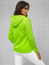Sudadera de mujer neón verde OZONEE JS/W03Z