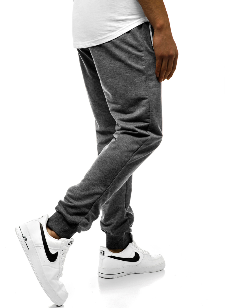 Pantalón de chándal de hombre gris oscuro JS/XW003S