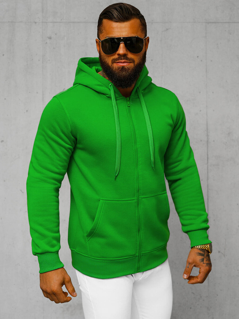 Sudadera de hombre verde OZONEE JS/2008Z