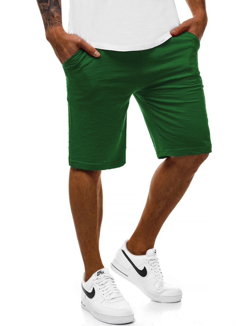 Pantalón corto de hombre verde OZONEE MAD/2923