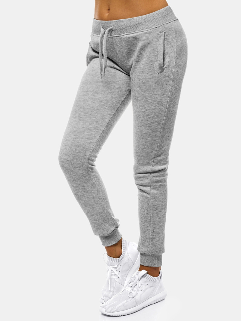 Pantalón de chándal para mujer gris OZONEE JS/CK01