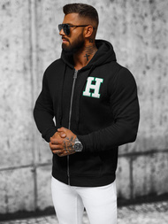 Sudadera de hombre negra OZONEE NB/MF2006