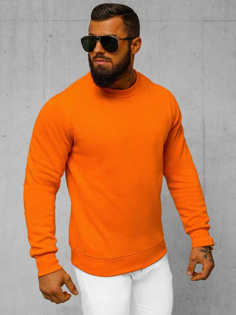 Sudadera de hombre naranja OZONEE JS/2001-10Z