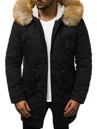 Chaqueta de invierno de hombre negra OZONEE JD/390