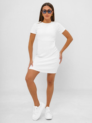 Vestido de mujer blanca OZONEE JS/96T677/1