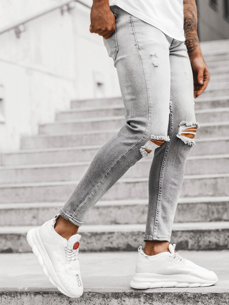 Vaquero de hombre gris OZONEE DP/587