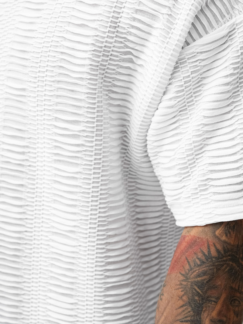 Camiseta de hombre blanca OZONEE O/B1149