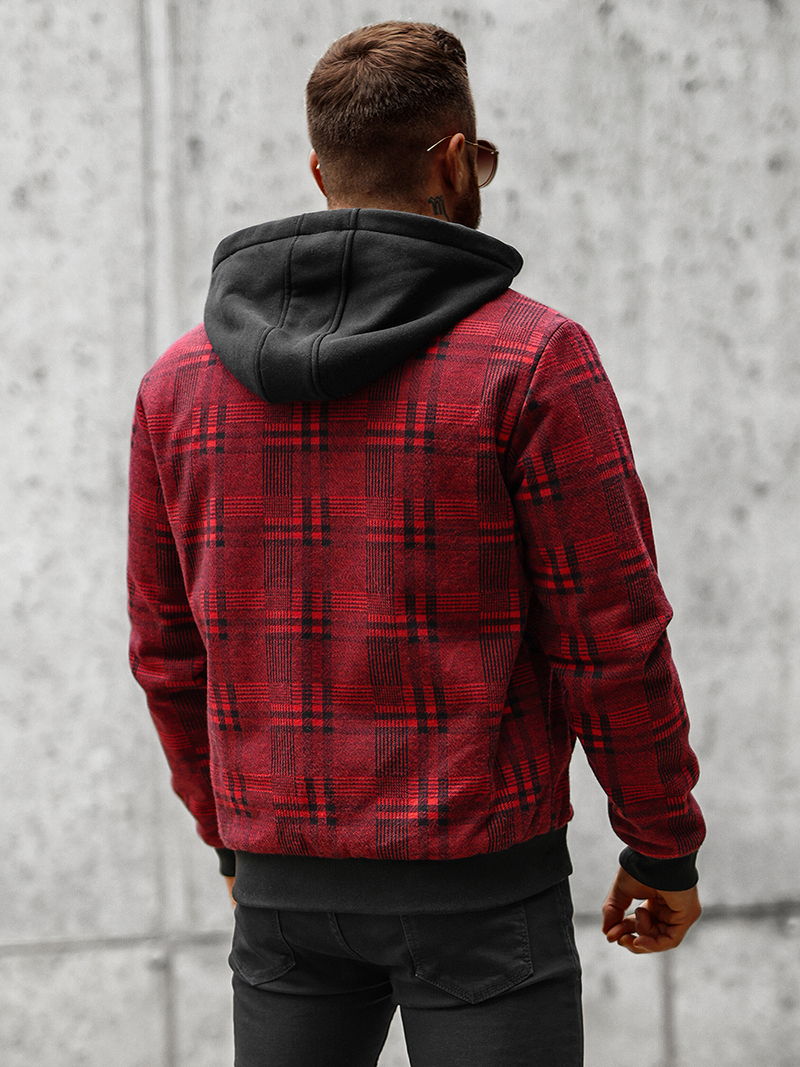 Chaqueta de hombre roja OZONEE O/3A58