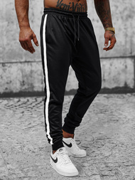 Pantalón de chándal de hombre negras OZONEE JS/8K166