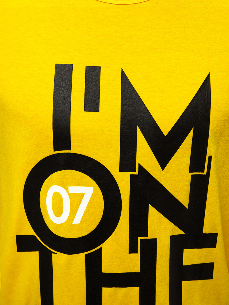 Camiseta sin mangas de hombre amarillo OZONEE JS/KS2078