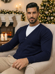 Jersey de hombre azul marino OZONEE NB/MM6006/6Z