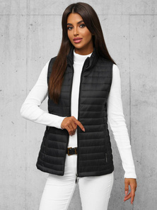 Chaleco de mujer negro OZONEE JS/16M9072/392