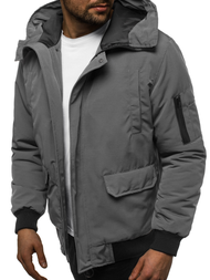 Chaqueta de hombre gris OZONEE JS/2019005