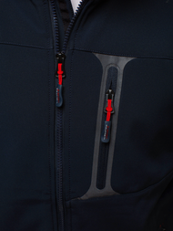 Chaqueta de hombre azul marino rojo OZONEE GE/12262