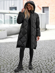 Chaqueta de mujer negra OZONEE JS/5M3168/392Z