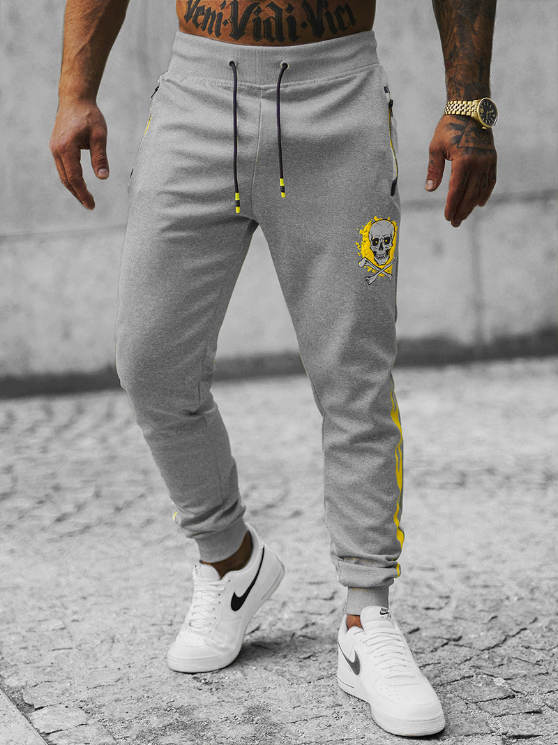 Pantalón de chándal de hombre gris OZONEE JS/K10237Z