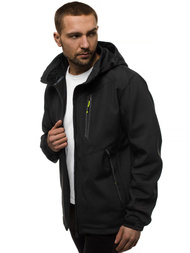 Chaqueta de hombre negro-amarilla OZONEE GE/12266Z