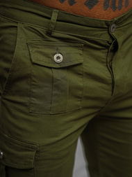 Pantalones cortos chinos de hombre verde OZONEE NB/MP0188MV