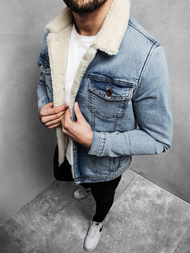 Chaqueta vaquera de hombre azul claro OZONEE BN/5940Z