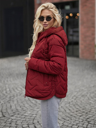 Chaqueta de mujer borgoña OZONEE JS/16M9300/06Z