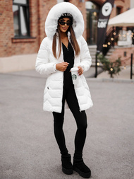 Chaqueta de mujer blanca OZONEE JS/16M9121/281Z