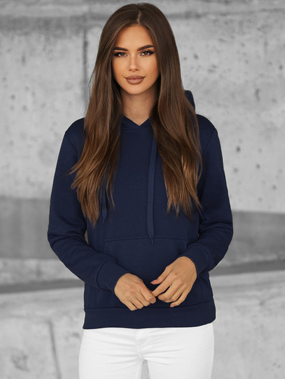 Sudadera de mujer azul marino OZONEE JS/W02Z