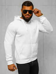 Sudadera de hombre blanca OZONEE JS/2008Z