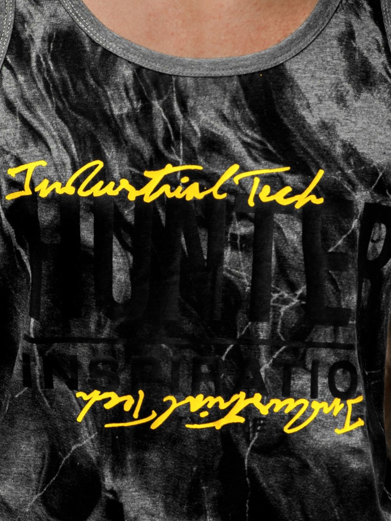 Camiseta sin mangas de hombre grafito OZONEE JS/SS11033