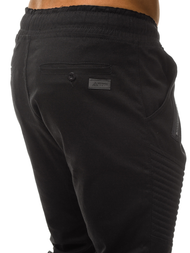 Pantalón chino jogger de hombre negro OZONEE A/0952