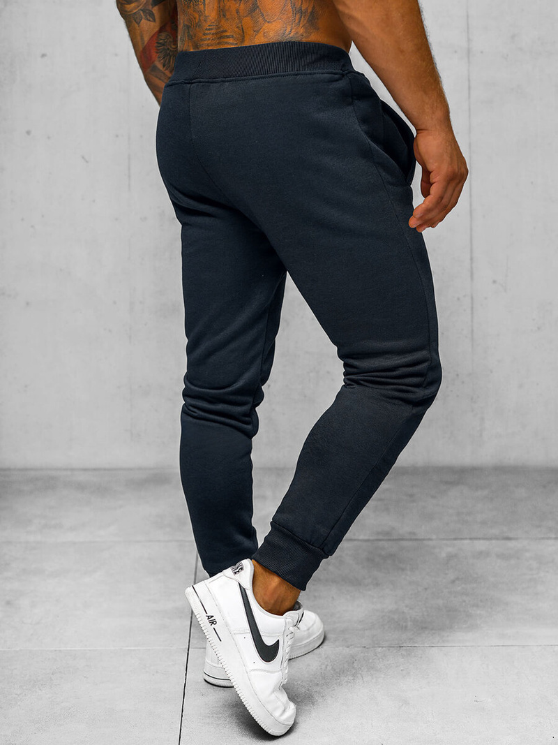 Pantalón de chándal de hombre azul marino OZONEE JS/XW01Z