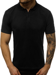 Polo de hombre negra OZONEE JS/GD01