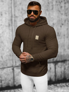 Sudadera de hombre marrón OZONEE O/TB2272