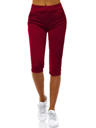 Leggings para mujer burdeos OZONEE JS/1027/C13