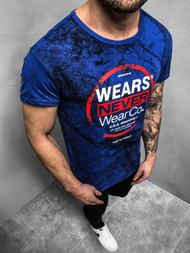 Camiseta de hombre azul OZONEE JS/SS10925Z