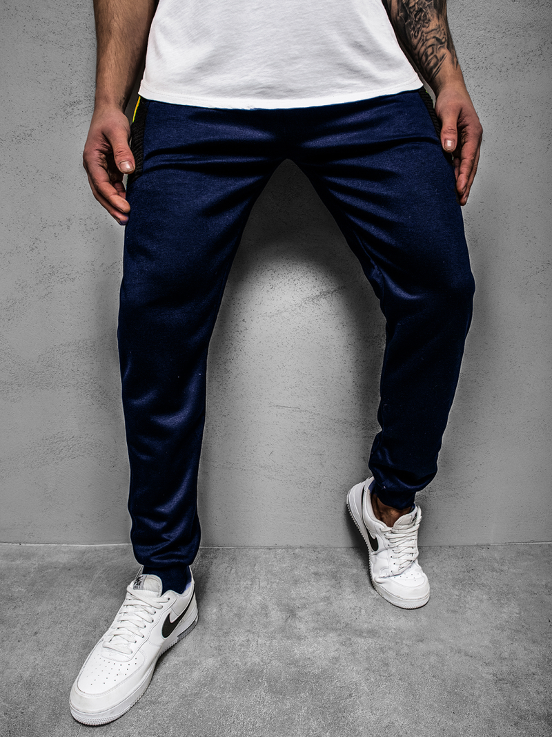 Pantalón de chándal de hombre azul marino OZONEE JS/JZ11020Z