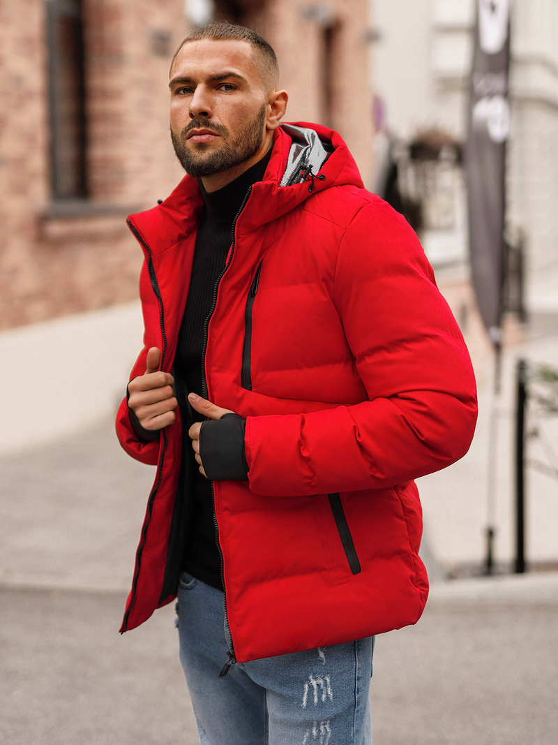 Chaqueta de hombre roja OZONEE JS/5M756/270Z