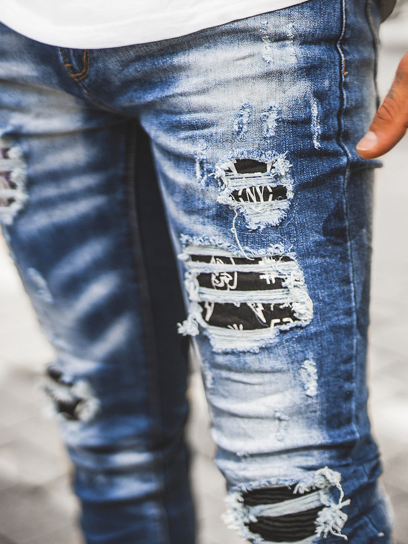 Vaqueros de hombre azul OZONEE O/E7802