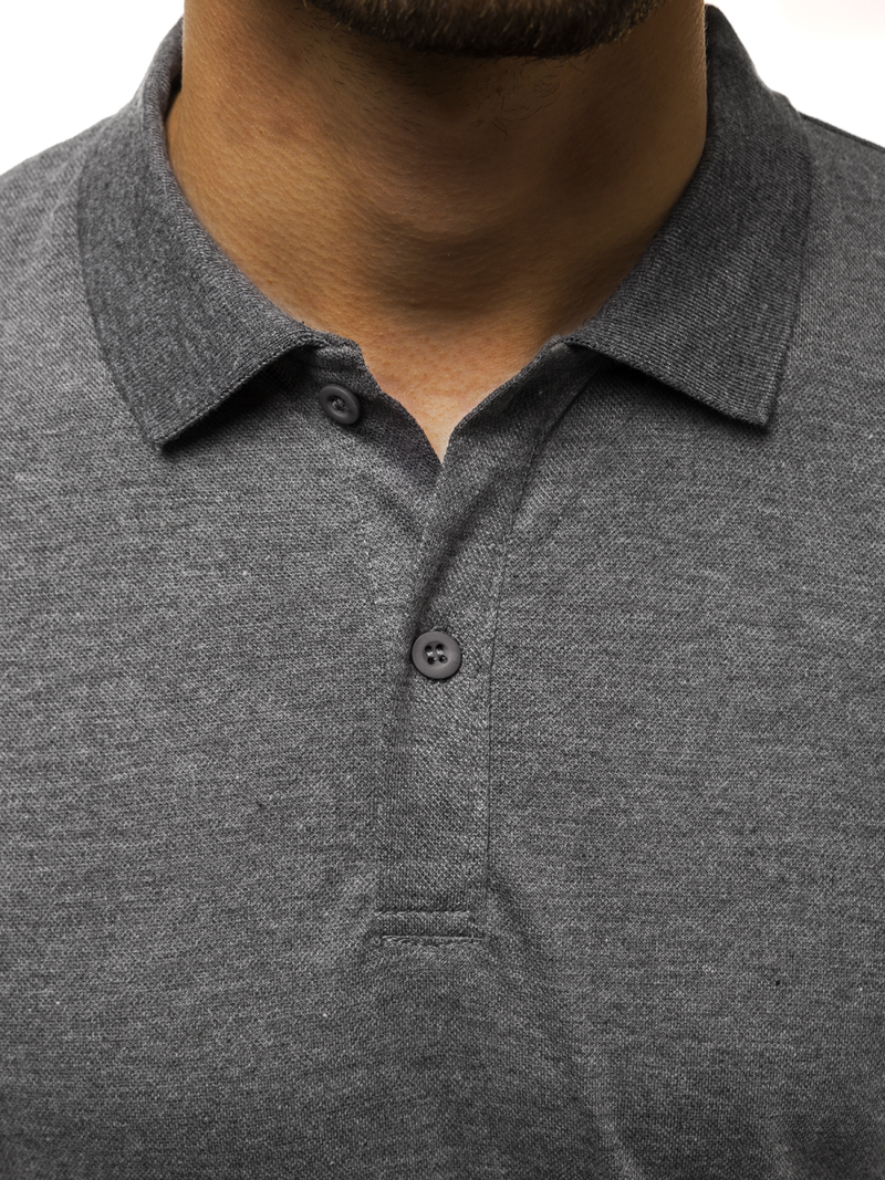 Polo de hombre grafito OZONEE JS/GD01