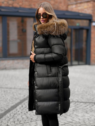 Chaqueta de mujer negra OZONEE JS/5M3298/392Z