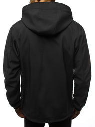 Chaqueta de hombre negro-naranja OZONEE GE/12266