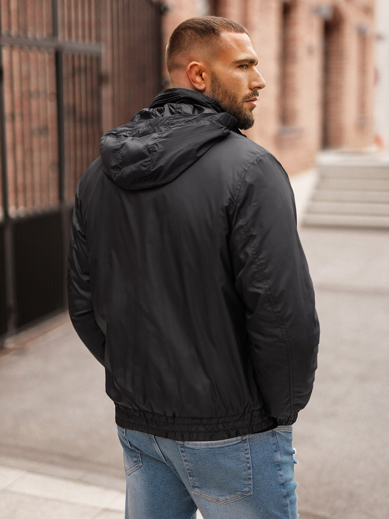 Chaqueta de hombre negra OZONEE JS/5M3102/392Z