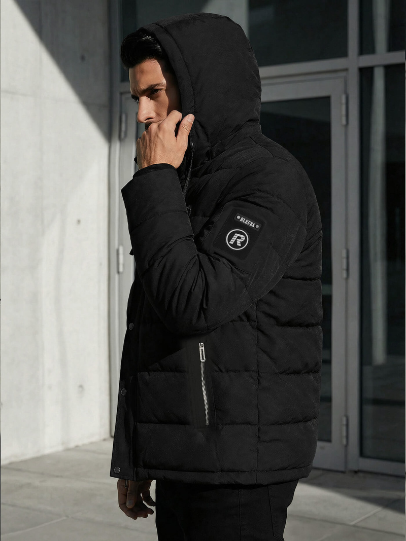 Chaqueta de hombre negra OZONEE JS/31M5077/392