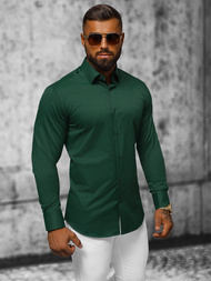Camisa de hombre verde OZONEE O/V66