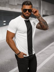 Camiseta de hombre blanco OZONEE O/L1184