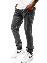 Pantalón de chándal de hombre gris oscuro JS/XW001S