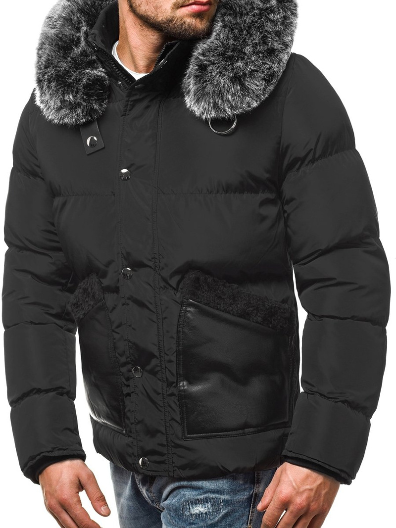 Chaqueta de hombre negra OZONEE O/99120