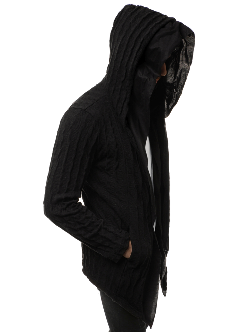 Sudadera de hombre negra OZONEE MACH/2138