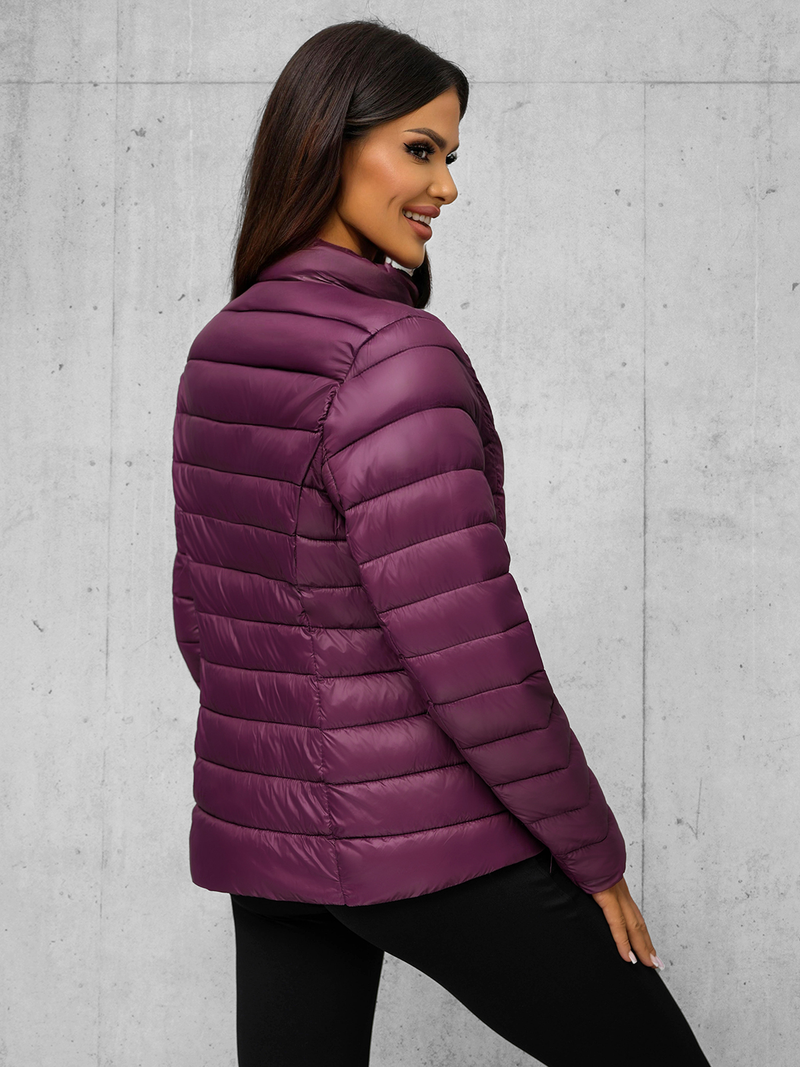 Chaqueta de mujer burdeos OZONEE JS/11Z8170Z