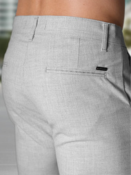 Pantalones cortos chinos de hombre gris OZONEE DJ/4400Z