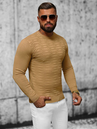 Jersey de hombre beige oscuro OZONEE O/ZZ190137